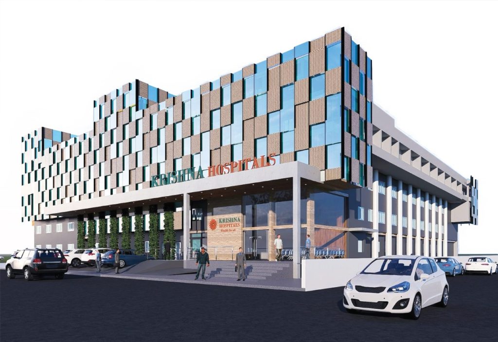 Multispecialty hospital building in Vijayawada